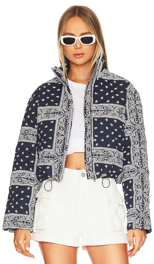 superdown Gianina Puffer Jacket in Navy Veste bouffante Superdown Gianina en marine 海军上的超级吉安娜·普芬夹克