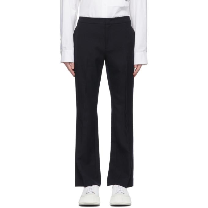 System Navy Bell Bottom Trousers