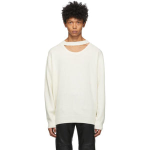 System Off-White Wool Cut-Out Sweater