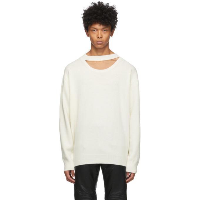 System Off-White Wool Cut-Out Sweater