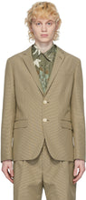 Fendi Tan Houndstooth Blazer - Fendi Tan Houndetooth Blazer - Fendi Tan Houndstooth Blazer