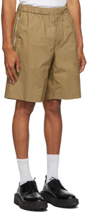 Helmut Lang Tan Pull-On Shorts