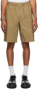 Helmut Lang Tan Pull-On Shorts - Short tiré de Helmut Lang Tan Tan - Helmut Lang Tan Pull-on Shorts.
