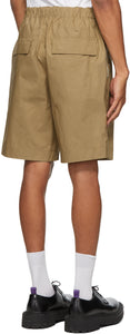 Helmut Lang Tan Pull-On Shorts