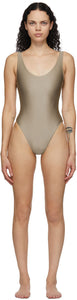 Jade Swim Taupe Contour One-Piece Swimsuit - Maillot de bain de maillot d'une pièce - 비취 수영 타이 쿠페 컨투어 원피스 수영복