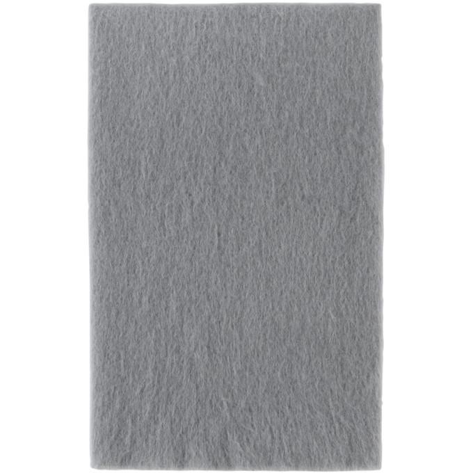 Tekla Grey John Pawson Edition Mohair Blanket-BlackSkinny