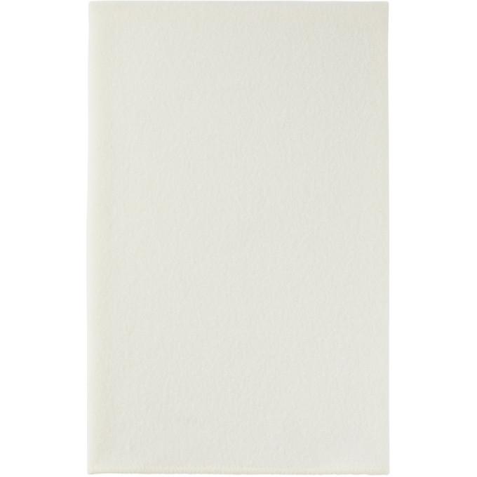 Tekla Off-White Pure New Wool Blanket-Blankets & Throws-BlackSkinny