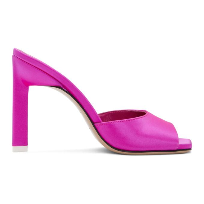 The Attico Pink Kaia Heeled Sandals