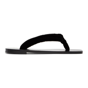 The Row Black Swan Sandals