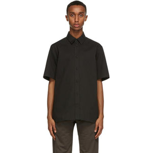 The Row Black Tomek Short Sleeve Shirt