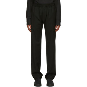 The Row Black Wool Josh Trousers