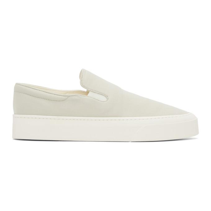 The Row Grey Marie H Slip-On Sneakers