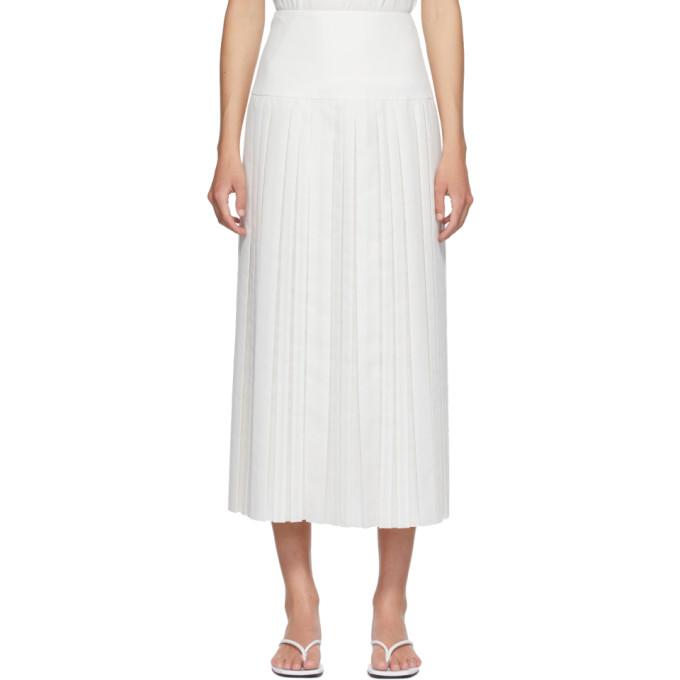 The Row White Magdita Skirt