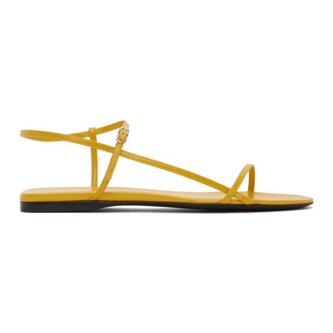 The Row Yellow Bare Flat Sandals