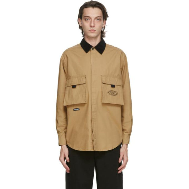 thisisneverthat Beige Oxford Cargo Shirt