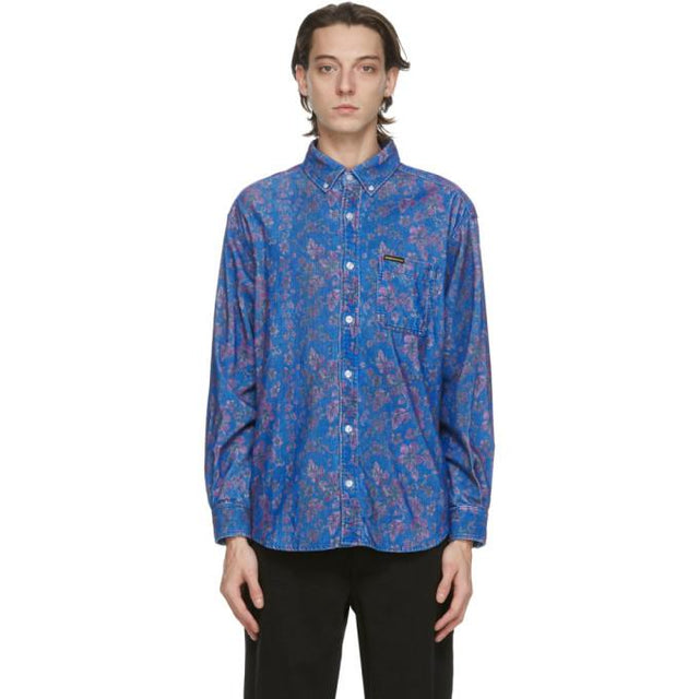 thisisneverthat Blue Corduroy Floral Shirt
