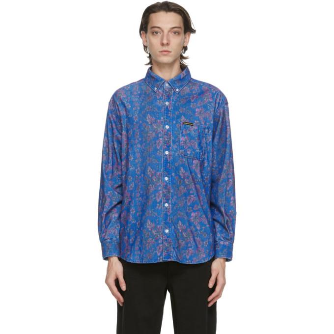 thisisneverthat Blue Corduroy Floral Shirt