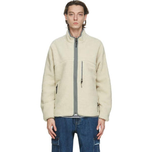 thisisneverthat Reversible Off-White Sherpa Boa Jacket – BlackSkinny