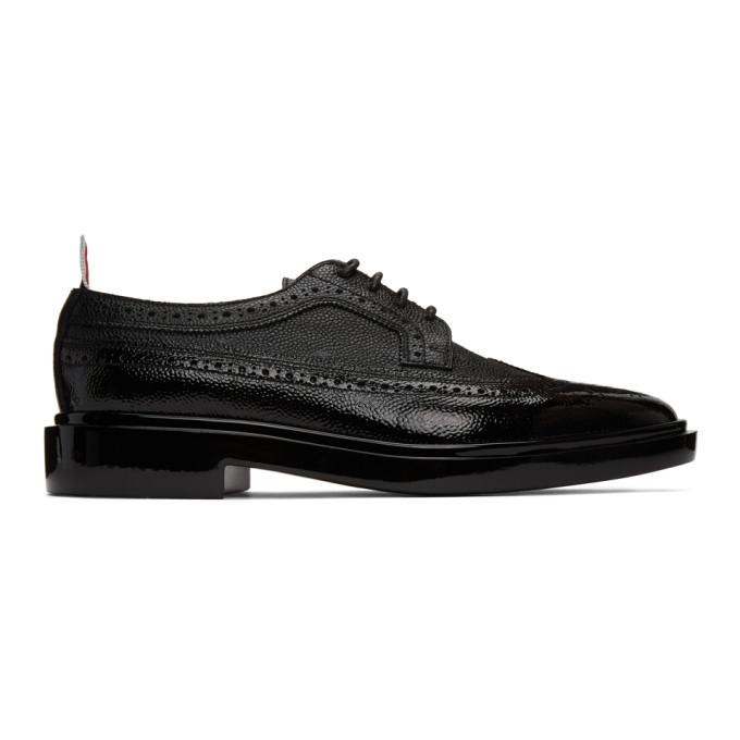 Thom Browne Black Dipped Longwing Brogues