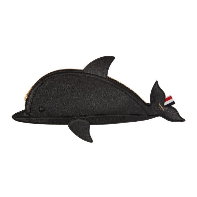 Thom Browne Black Dolphin Flat Clutch