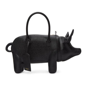 Thom Browne Black Pig Duffle Bag