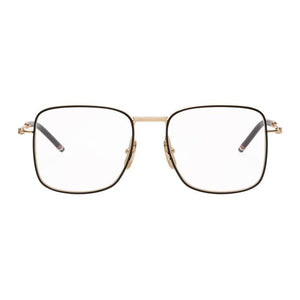 Thom Browne Gold and Black Square Glasses