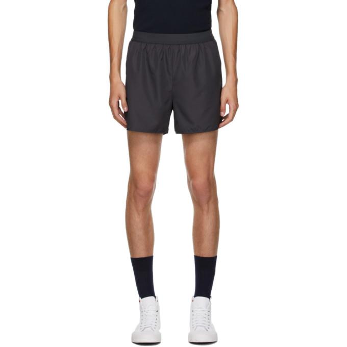 Thom Browne Grey Flyweight Tech 4-Bar Running Shorts