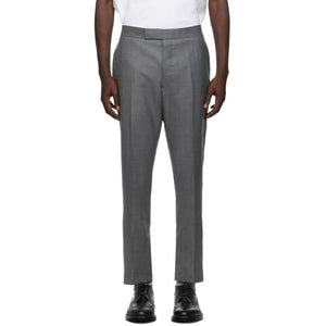 Thom Browne Grey Super 120s Wool Twill Trousers