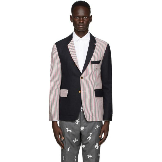 Thom Browne Multicolor Unconstructed Classic Double Face Blazer