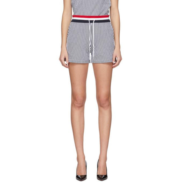 Thom Browne SSENSE Exclusive Navy Striped Shorts