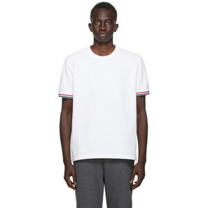 Thom Browne SSENSE Exclusive White Pique T-Shirt