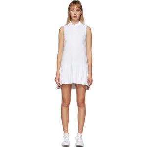 Thom Browne White Sleeveless Tennis Dress