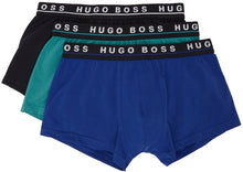 Boss Three-Pack Multicolor Trunk Boxers - Boxeurs de tronc multicolore de boss trois-pack - 보스 3 팩 여러 가지 빛깔의 트렁크 권투 선수