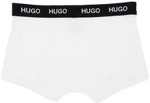 Hugo Three-Pack White Logo Boxer Briefs