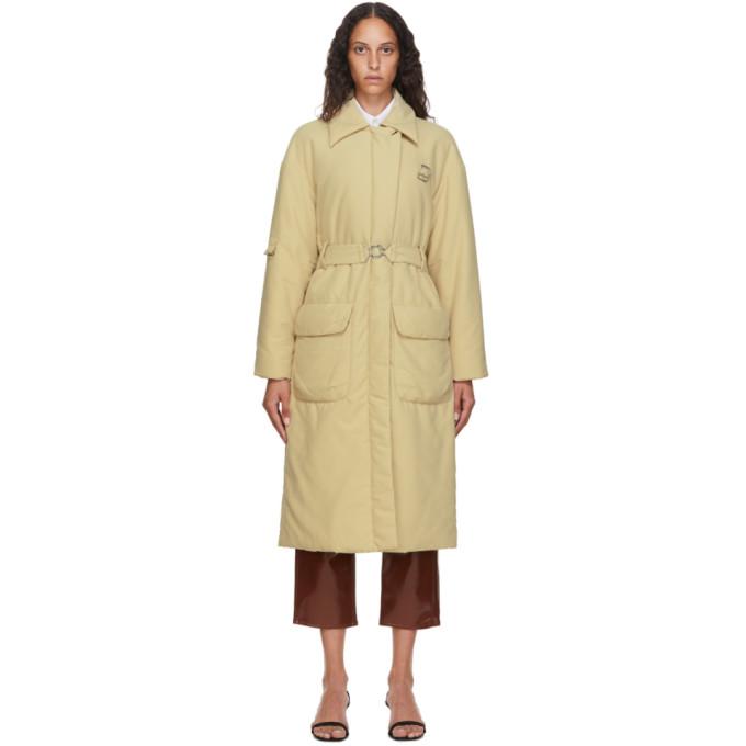 Tibi Tan Clyde Padded Trench Coat