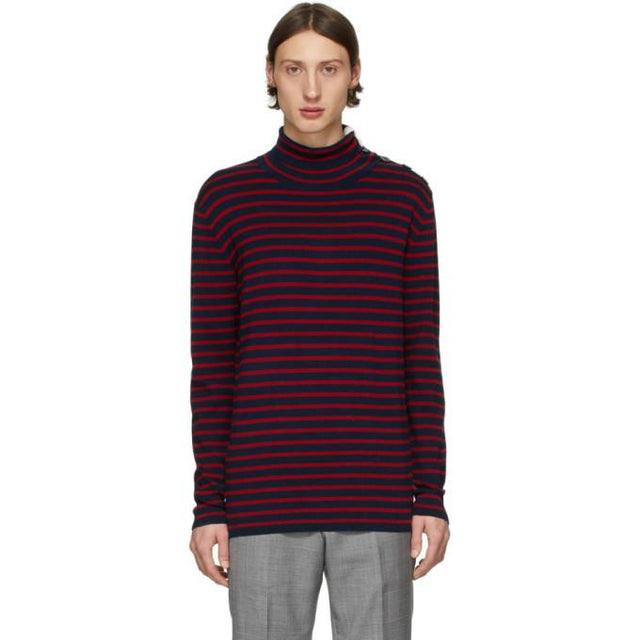 Tiger of Sweden Navy and Red Hamper Sweater