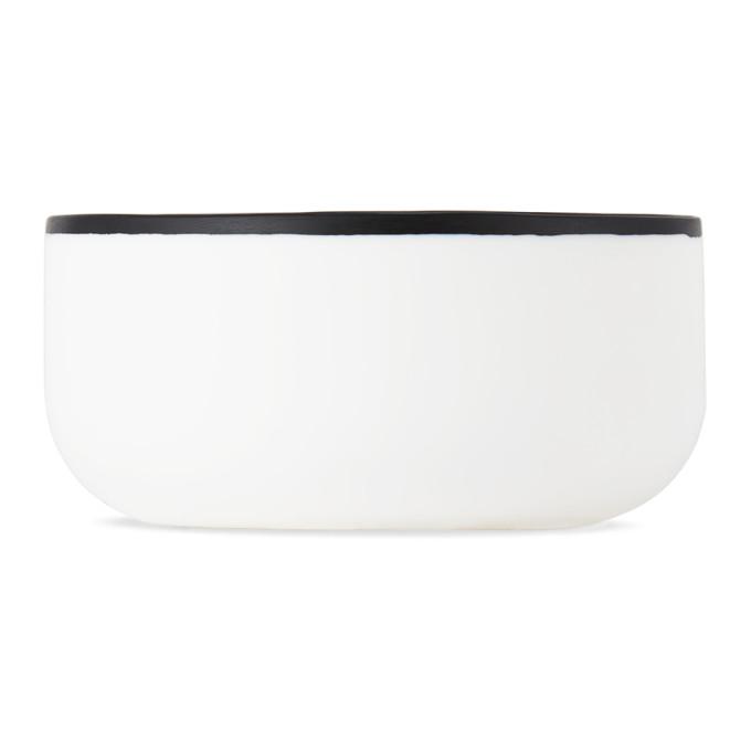 Tina Frey Designs White and Black Cereal Bowl-Serveware & Flatware-BlackSkinny