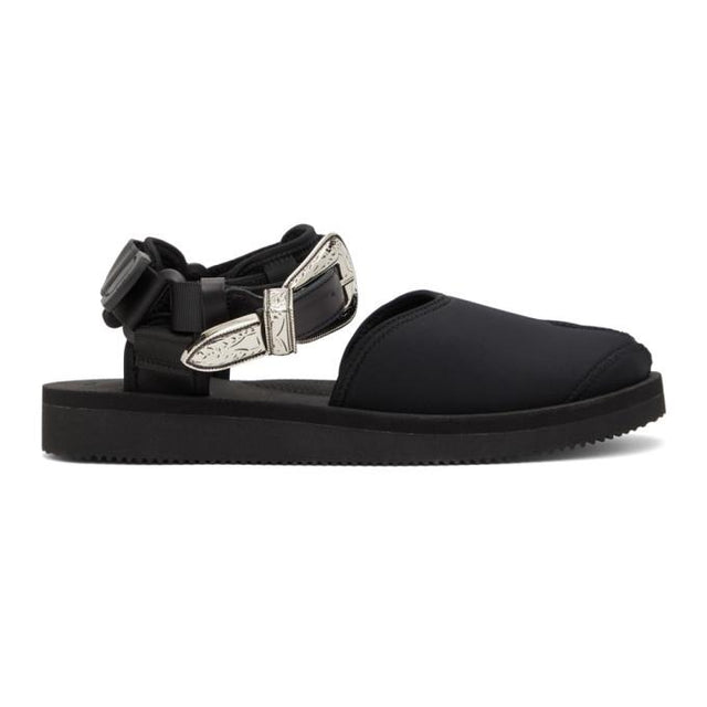 Toga Black Suicoke Edition Tabi-SP Sandals