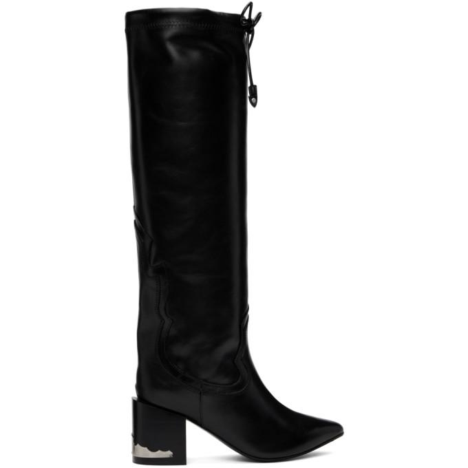 Toga Pulla Black Drawstring Boots