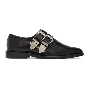 Toga Pulla Black Two Buckle Western Oxfords