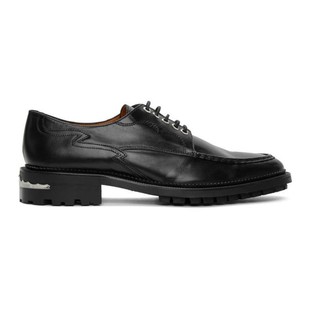 Toga Virilis Black Leather Oxfords