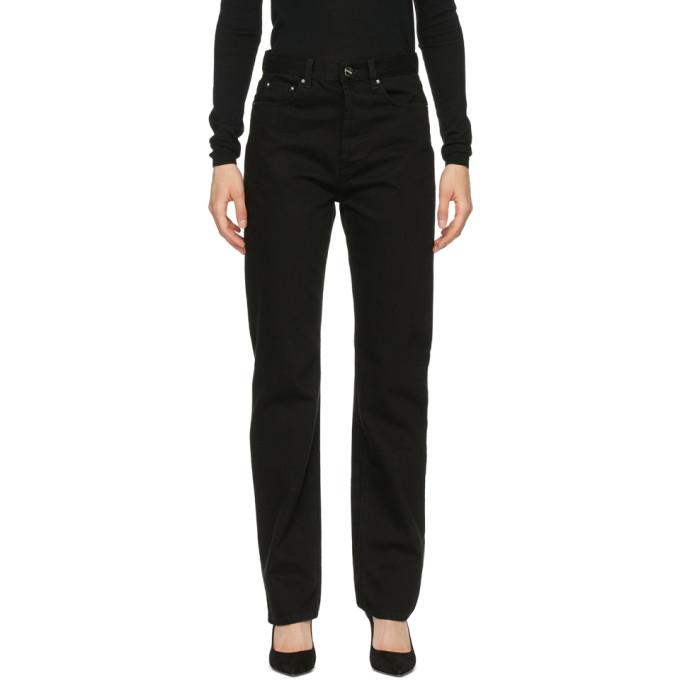 Toteme Black Loose Fit Jeans