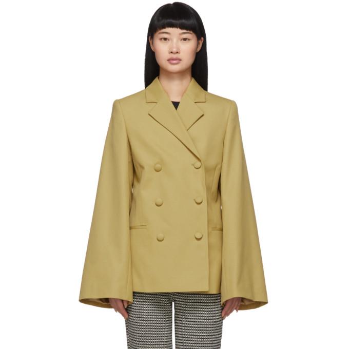 Toteme Yellow Matera Cinch Blazer