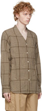 ts(s) Beige Plaid Glen Cardigan Shirt