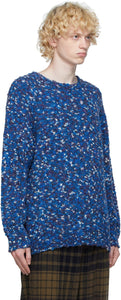 ts(s) Blue Wool Marled Sweater