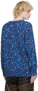 ts(s) Blue Wool Marled Sweater