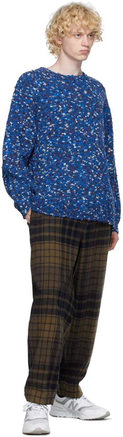 ts(s) Blue Wool Marled Sweater