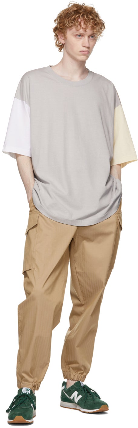 ts(s) Grey Colorblock Dry Touch T-Shirt