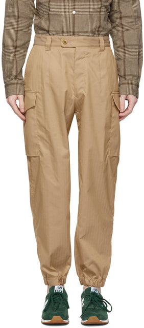 ts(s) Khaki Herringbone Cargo Pants - Ts (s) pantalon de cargaison Khaki Herringbone - TS (S) 카키 헤링본화물 바지