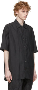 ts(s) Navy Pinstripe Faille Short Sleeve Shirt